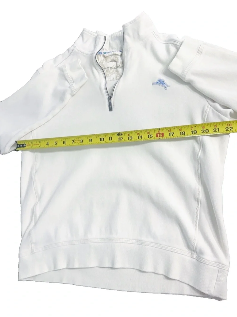 Tommy Bahama Ivory 1/4 Zip Pullover Sweatshirt Women’s Medium